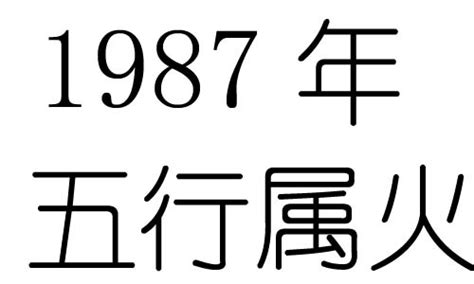 1987 五行|1987年出生五行是什么